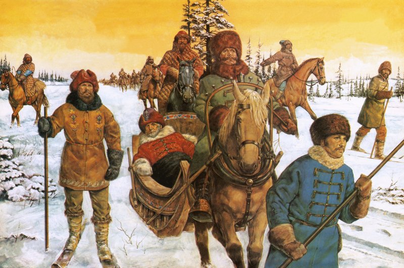 Ivan Veliký na saních od Richard Hook