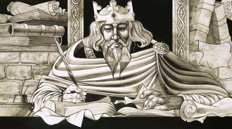 Král Alfréd byl nadšený učenec od Richard Hook
