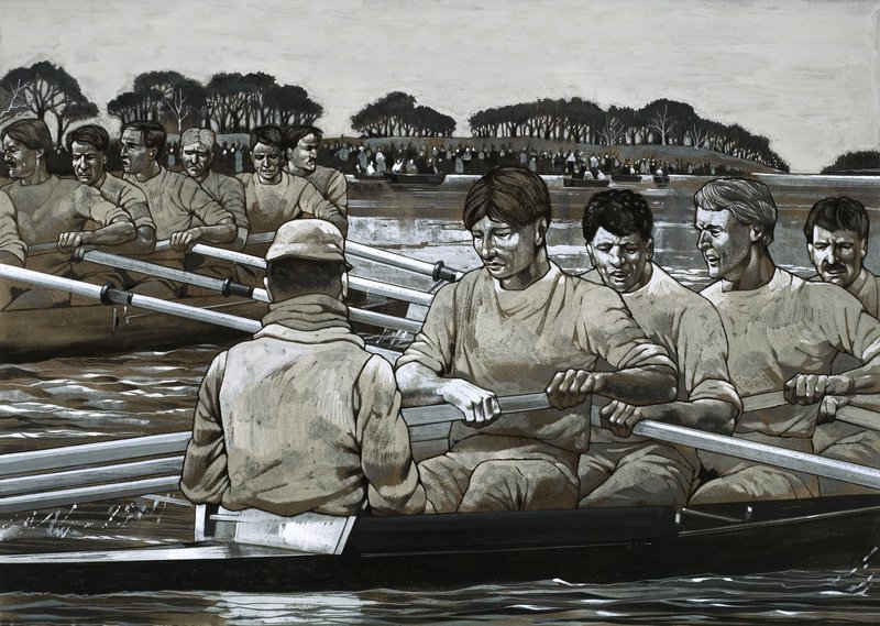 Lodní závod Oxford vs. Cambridge od Richard Hook