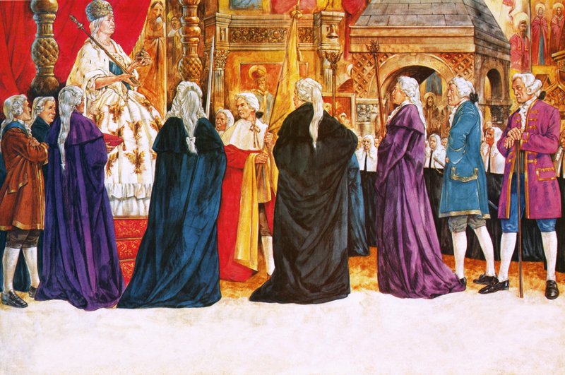 Korunovace Kateřiny Veliké v roce 1762 od Richard Hook