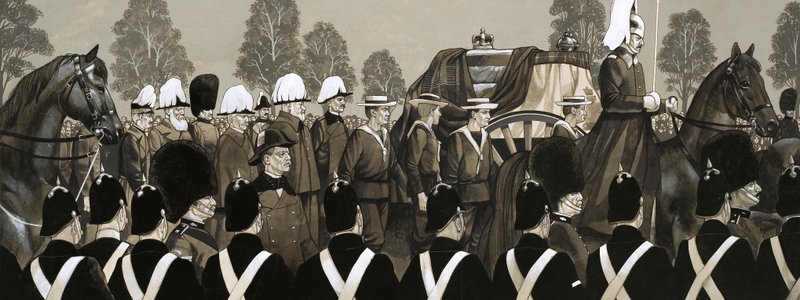 Pohřební průvod královny Viktorie od Richard Hook