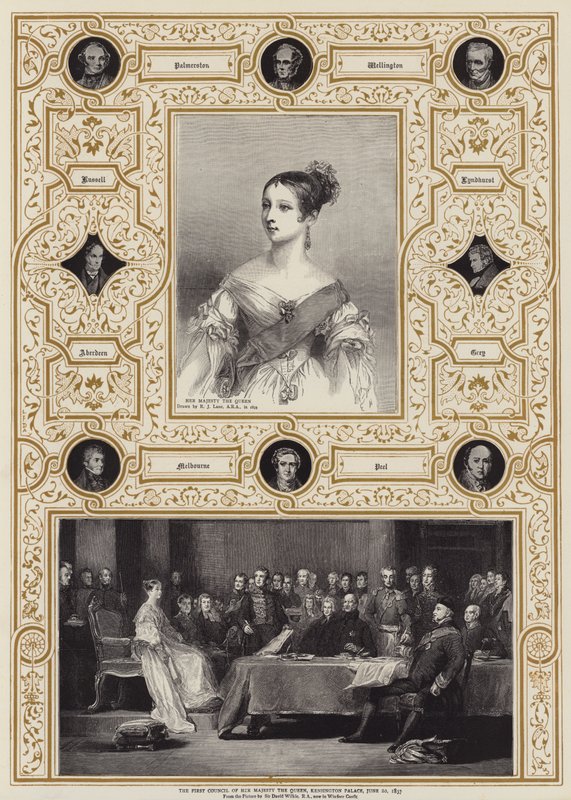 První rada Jejího Veličenstva královny, Kensingtonský palác, 20. června 1837 od Richard James Lane