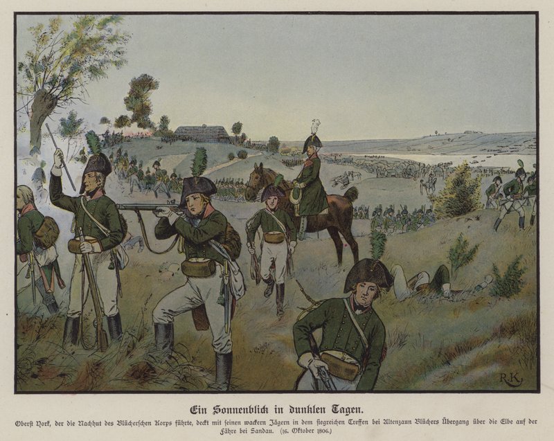 Paprsek slunce uprostřed temných dnů (barva litho) od Richard Knotel