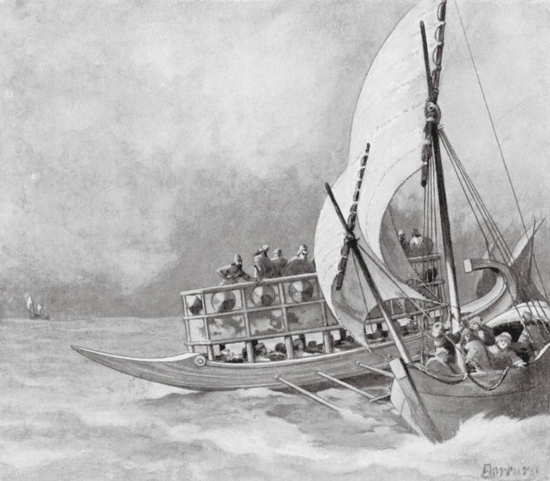 Zajetí jónského piráta (litografie) od Richard Norbury