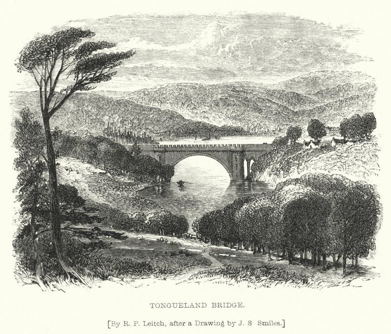Tongueland Bridge (rytina) od Richard Principal (after) Leitch
