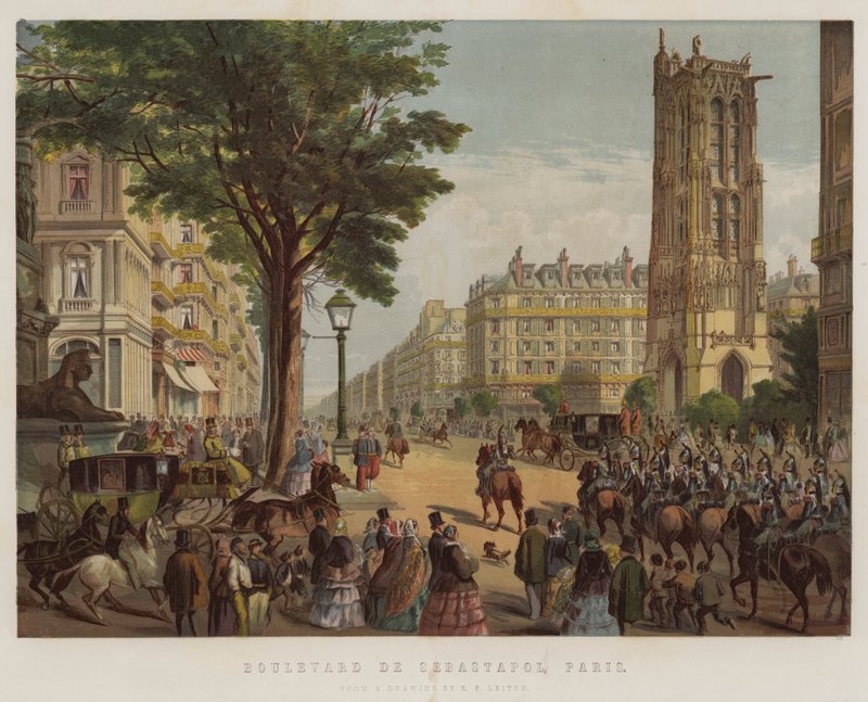 Boulevard de Sevastopol, Paříž od Richard Principal Leitch
