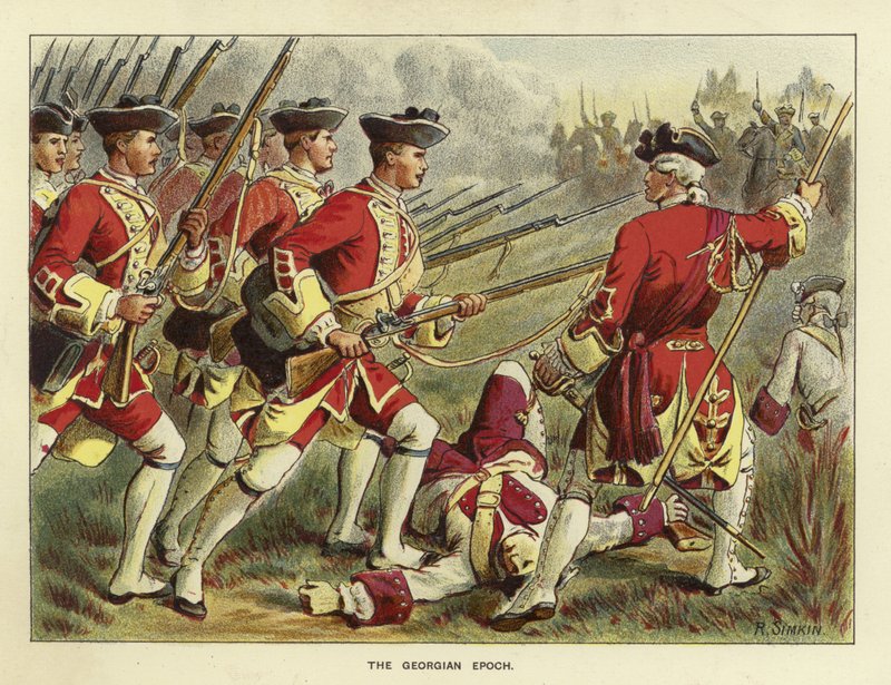 Epochy britské armády - Gruzínská epocha od Richard Simkin