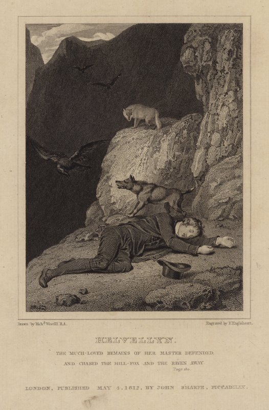 Charles Gough o Helvellynu od Richard Westall