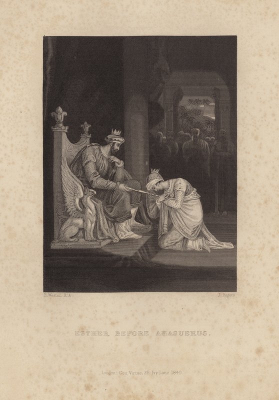 Ester před Ahasverem od Richard Westall