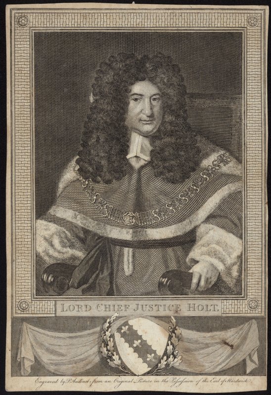 Pane vrchní soudce Holt od Richard van Bleeck