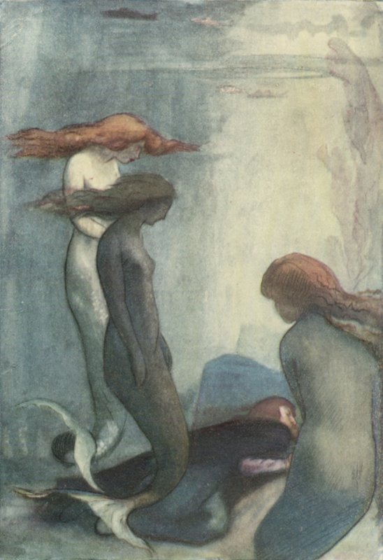 Sea Dirge od Williama Shakespeara od Robert Anning Bell