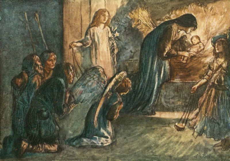 Ale vida! Panna požehnala své dítě k odpočinku od Robert Anning Bell