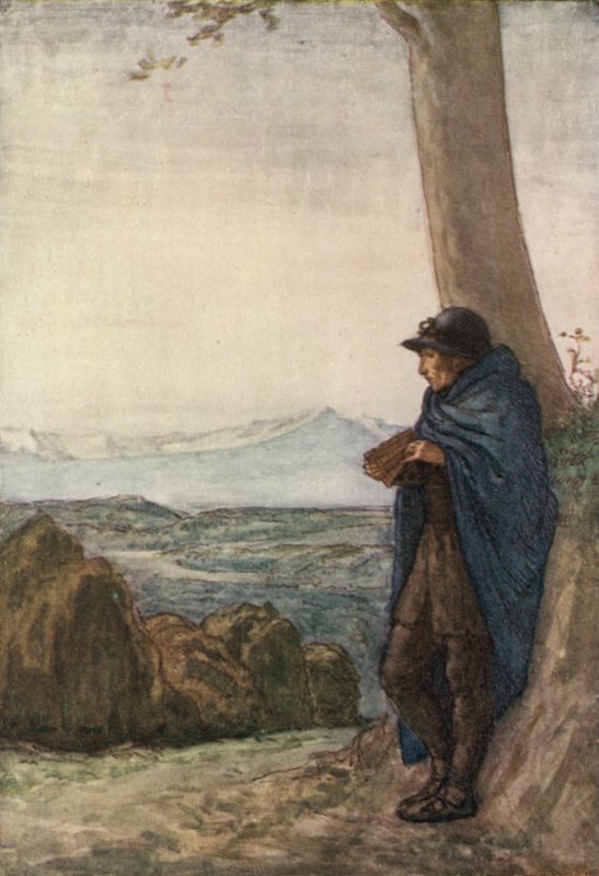 Lycidas od Johna Miltona od Robert Anning Bell