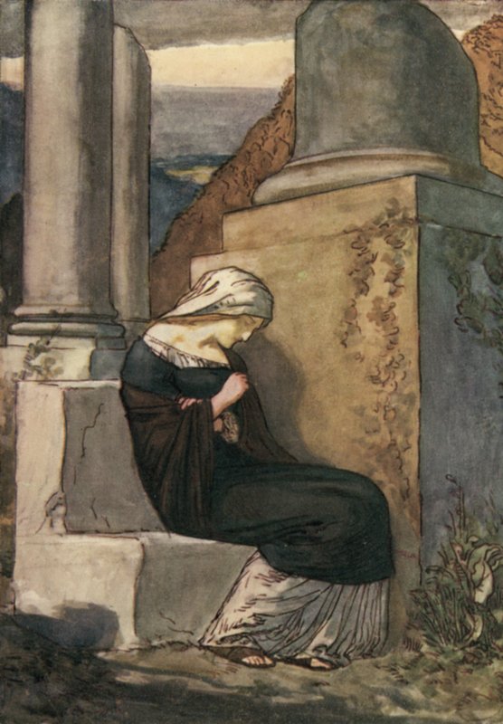 Melancholie od Johna Fletchera od Robert Anning Bell
