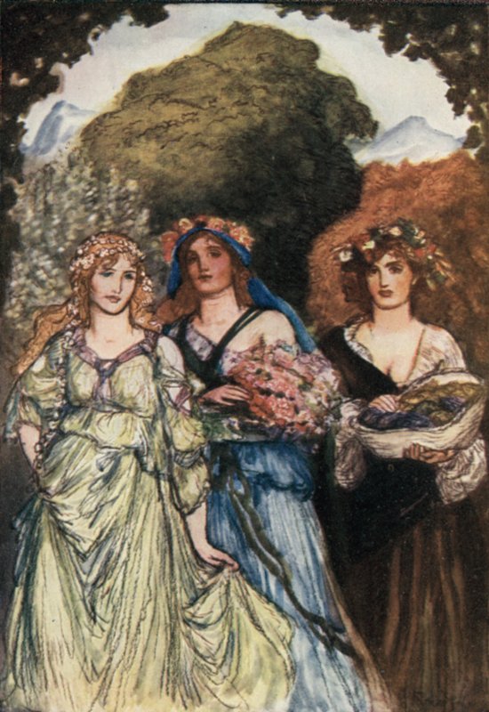 Óda na zimu od Thomase Campbella od Robert Anning Bell