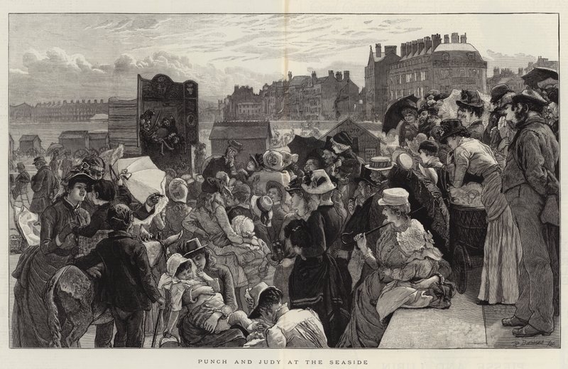 Punch a Judy u moře od Robert Barnes
