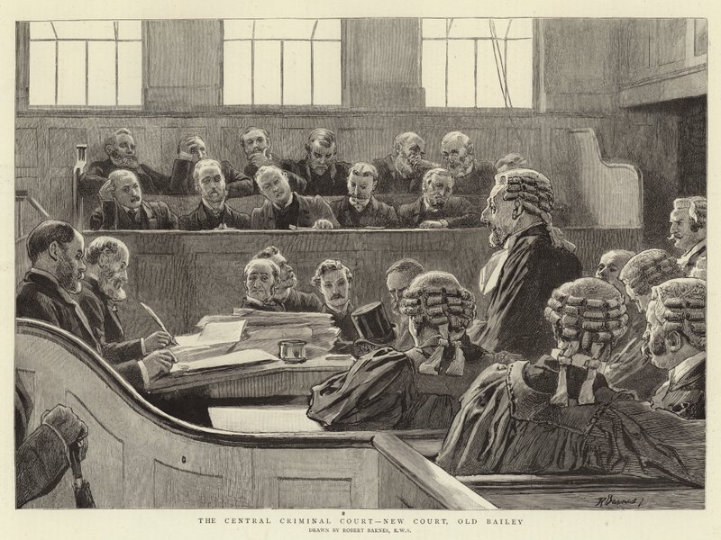 Ústřední trestní soud, New Court, Old Bailey od Robert Barnes