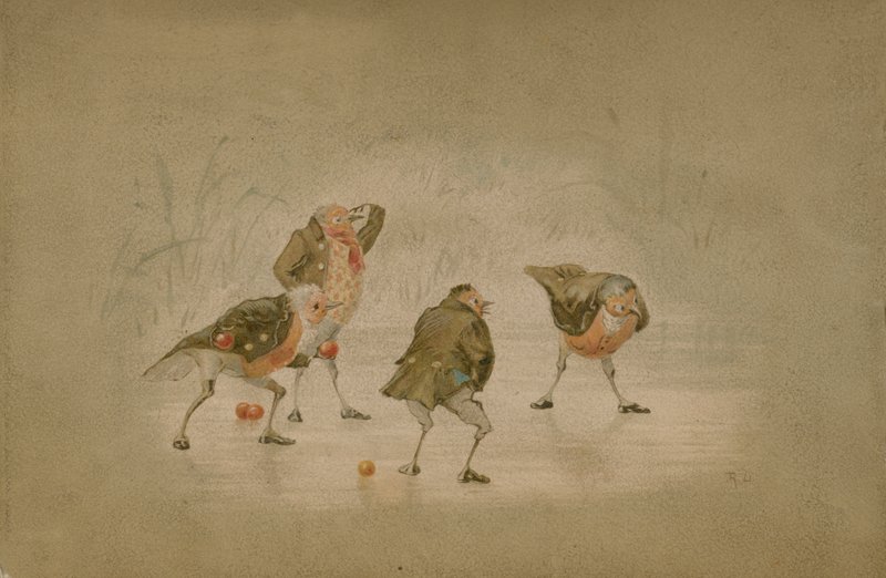 Ilustrace pro The Twigs nebo Vánoce v Ruddock Hall od Robert Dudley