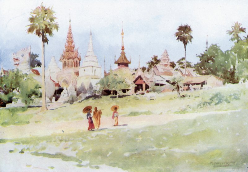 Výstup na Shwe Dagon od Robert George Talbot Kelly