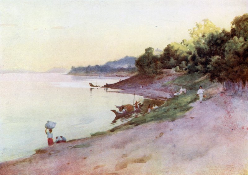 Večer v Thayetmyo od Robert George Talbot Kelly