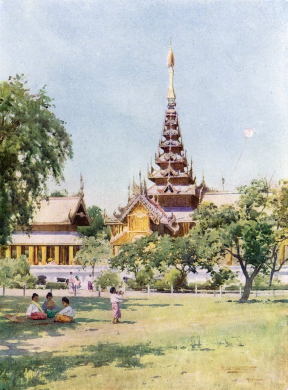 "Střed vesmíru", Mandalay od Robert George Talbot Kelly