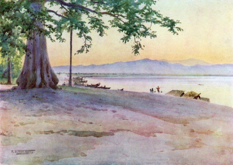 Místo přistání v Nyaung-u od Robert George Talbot Kelly
