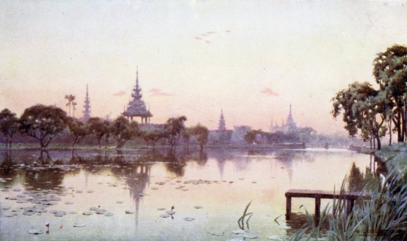 Příkop v Mandalay od Robert George Talbot Kelly
