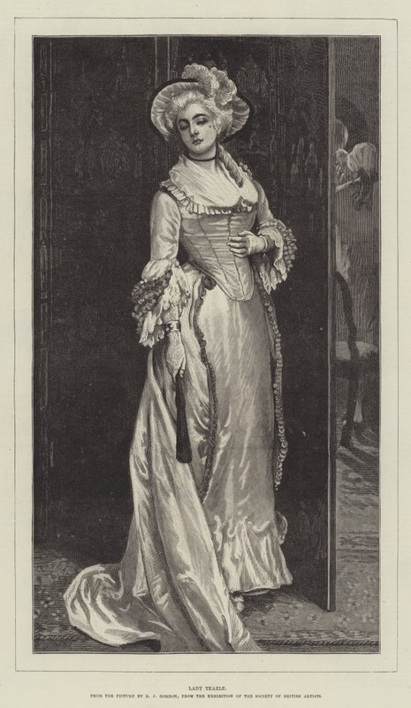 Lady Teazle od Robert James Gordon
