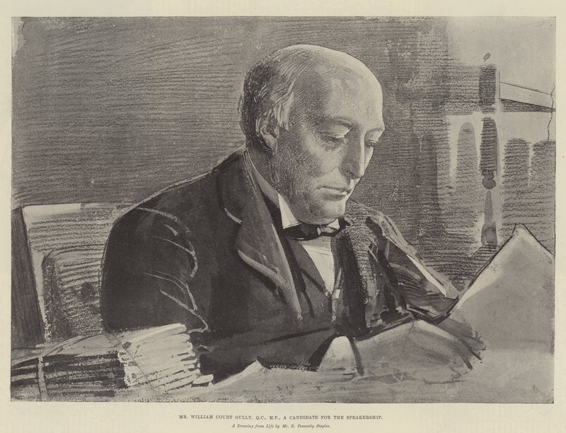 Pan William Court Gully, QC, MP, kandidát na Speakership od Robert Ponsonby Staples