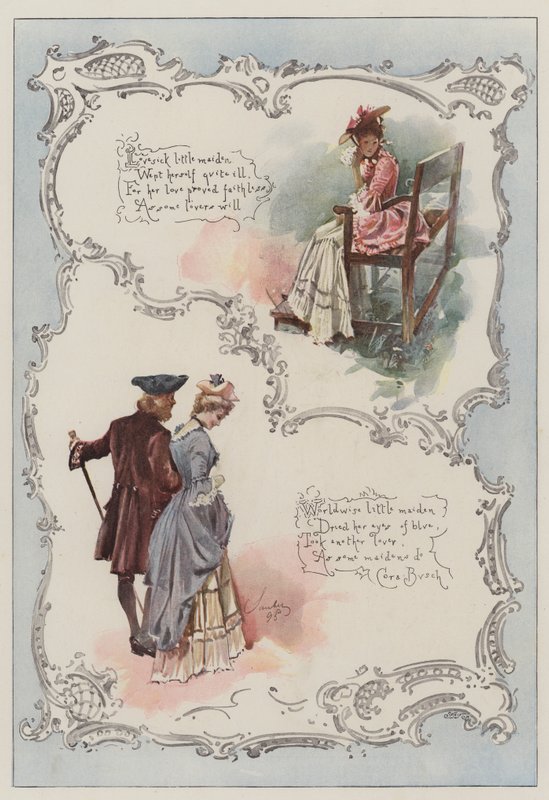 Lovesick Little Maiden (chromolitho) od Robert Sauber