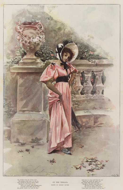 Na terase (chromolitho) od Robert Sauber