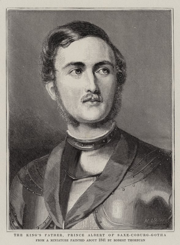 Králův otec, princ Albert Sasko-Kobursko-Gothajský od Robert Thorburn