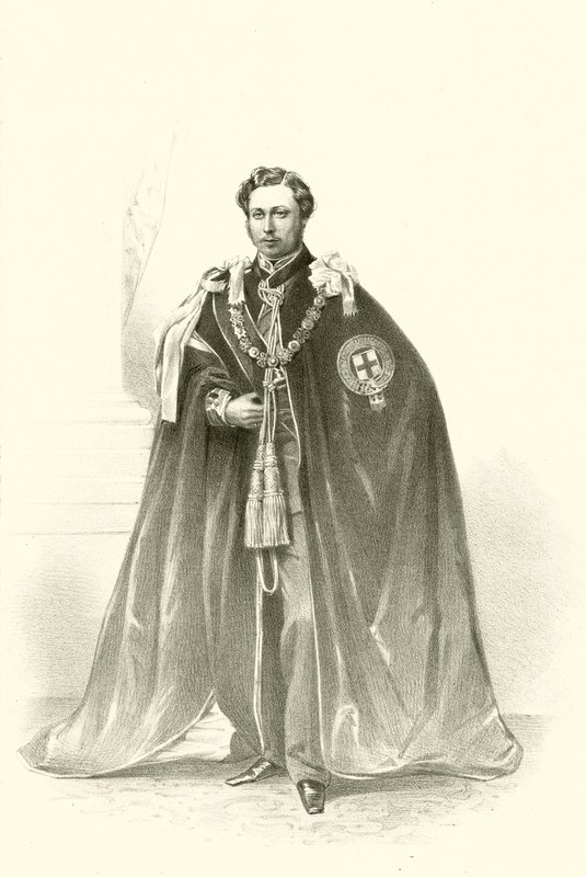 Jeho královská výsost Albert Edward Prince z Walesu (chromolitho) od Robert (after) Dudley