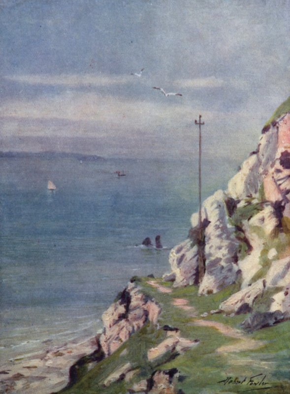 Pěšina na Velké Orme (barevné lito) od Robert (after) Fowler