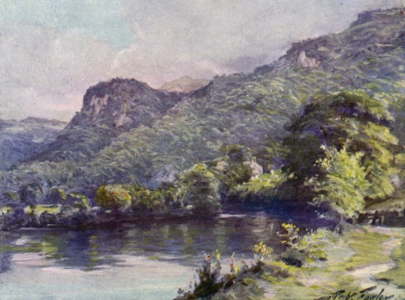 Church Pool, Bettws-y-Coed (barva lito) od Robert (after) Fowler