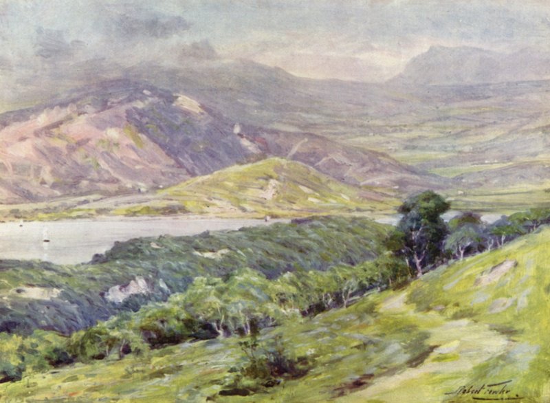 Duffws Mountain in Mist (barevné lito) od Robert (after) Fowler