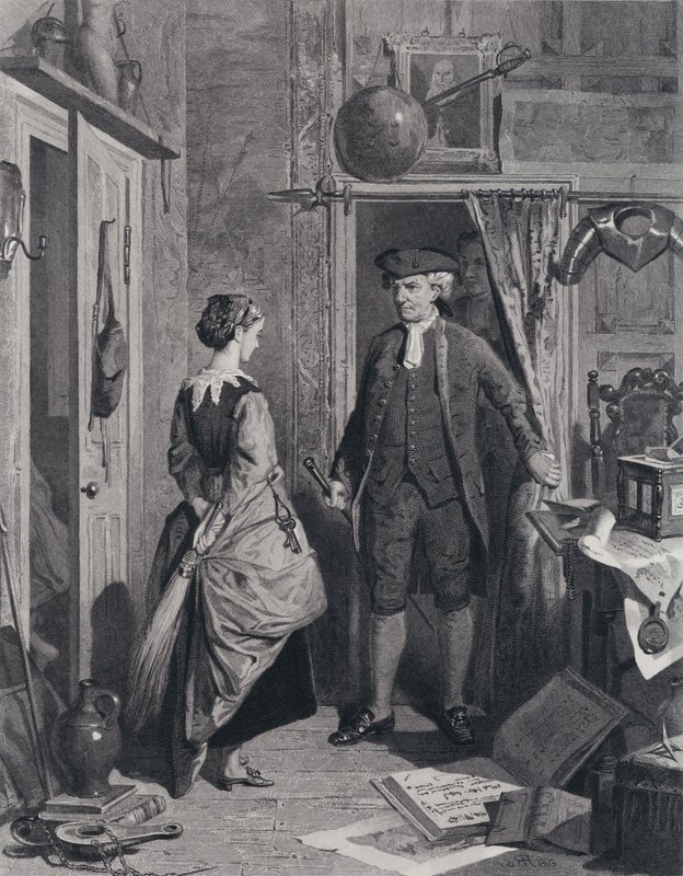 Antiquary a Lovel vstupující do svatyně (rytina) od Robert (after) Herdman