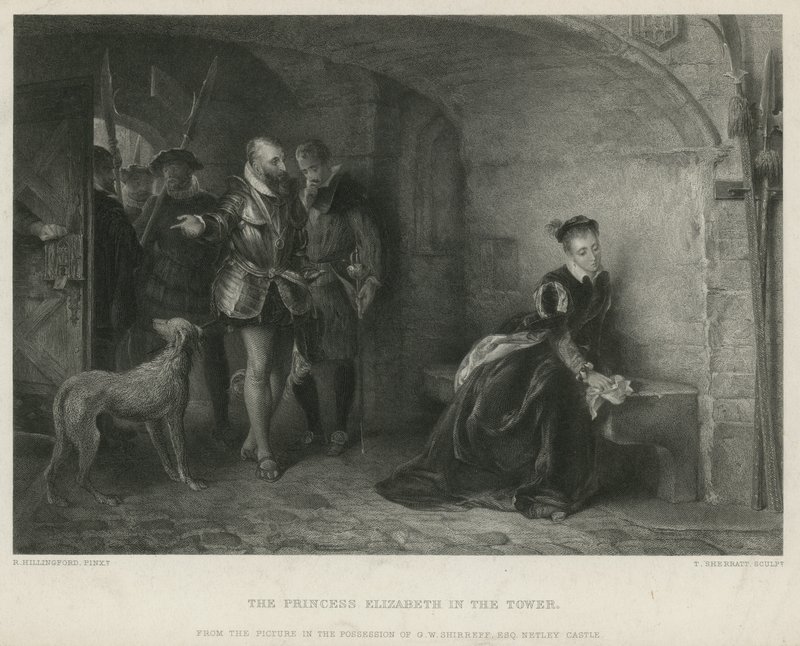 Princezna Alžběta ve věži od Robert Alexander Hillingford