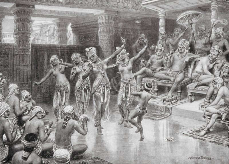 Velký indický princ slaví své vítězství (litografie) od Robert Ambrose Dudley