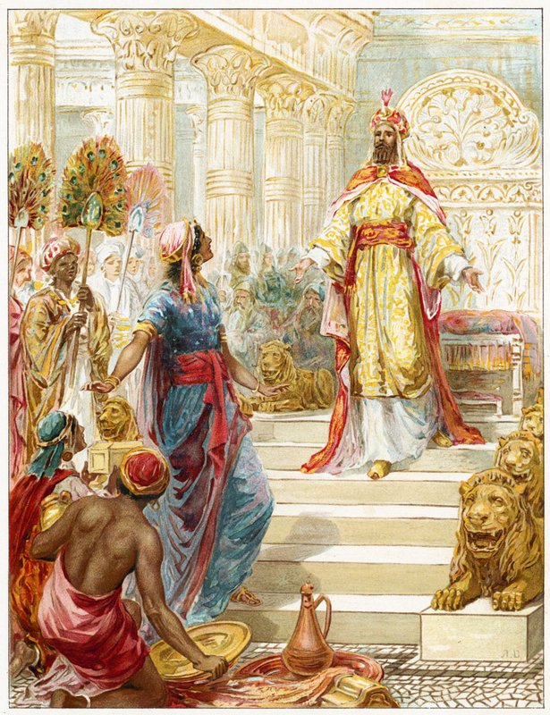 Šalomoun a královna ze Sáby od Robert Ambrose Dudley