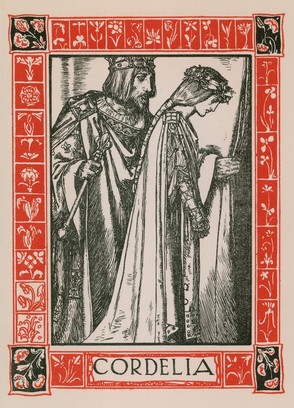 Cordelie, král Lear od Robert Anning Bell