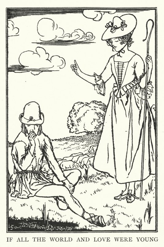 Kdyby celý svět a láska byly mladé (litho) od Robert Anning Bell