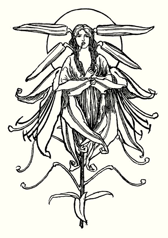 Ilustrace k básním od Johna Keatse (litho) od Robert Anning Bell