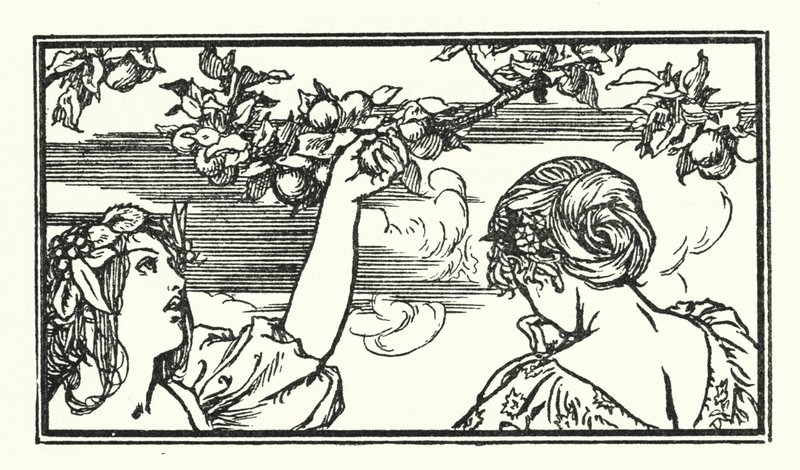 Ilustrace k básním od Johna Keatse (litho) od Robert Anning Bell