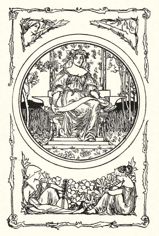 Ilustrace k básním od Johna Keatse (litho) od Robert Anning Bell