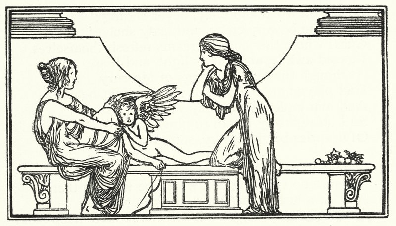 Ilustrace k básním od Johna Keatse (litho) od Robert Anning Bell