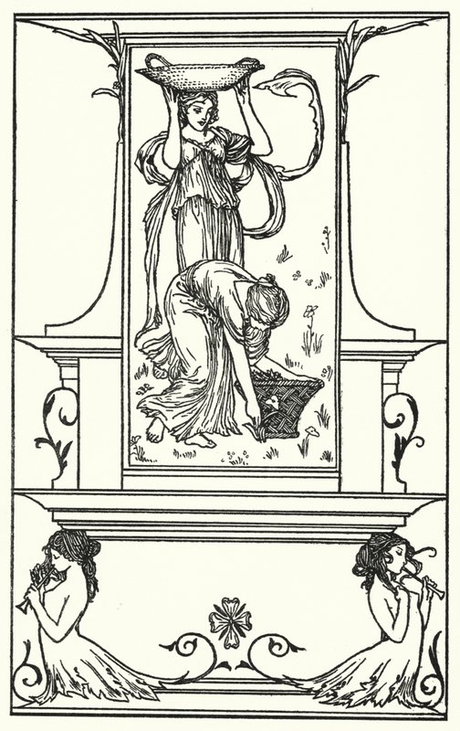 Ilustrace k básním od Johna Keatse (litho) od Robert Anning Bell