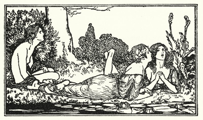Ilustrace k básním od Johna Keatse: Endymion (litho) od Robert Anning Bell