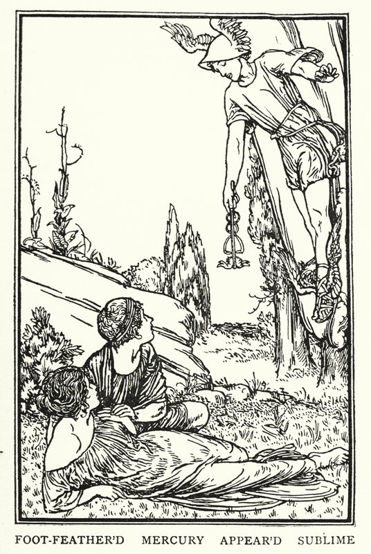 Ilustrace k básním od Johna Keatse: Endymion (litho) od Robert Anning Bell