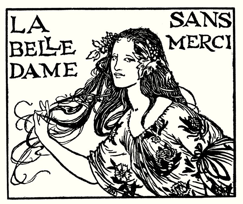 Ilustrace k básním od Johna Keatse: La Belle Dame Sans Merci (litho) od Robert Anning Bell
